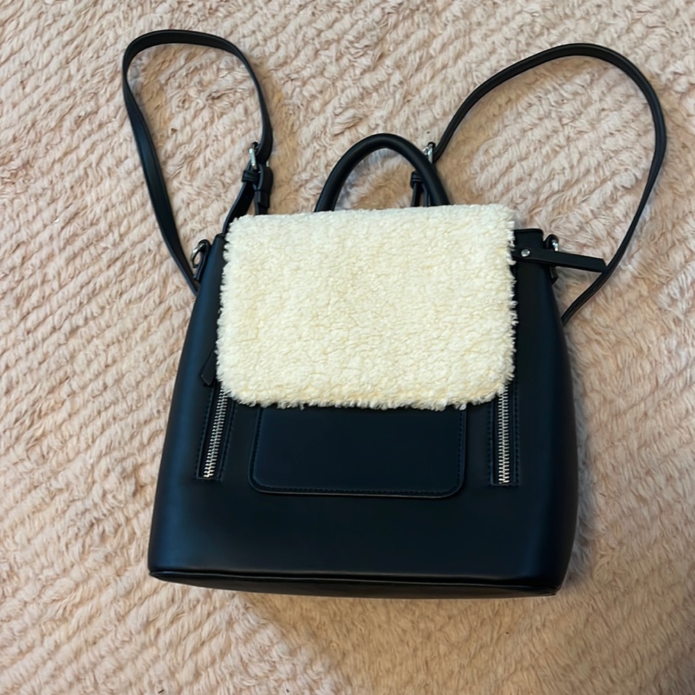 Leather backpack